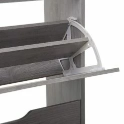 Five Simply Smart Meubles D'entrée Et à Chaussures Armoire à Chaussures Bois 3 Tiroirs Gris -Meubles d'appoint Soldes armoire a chaussures bois 3 tiroirs gris 2