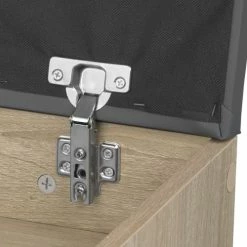 Tectake Meubles D'entrée Et à Chaussures Banc à Chaussures JASMINA Avec Coussin D'assise 60x30x43,5cm Effet -Meubles d'appoint Soldes banc a chaussures jasmina avec coussin d assise 60x30x43 5cm effet 4