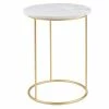 Maisons Du Monde Bouts De Canapés Et Guéridons Bout De Canapé En Marbre Et Métal Doré Mat -Meubles d'appoint Soldes bout de canape en marbre et metal dore mat 1000 4 39 184539 2