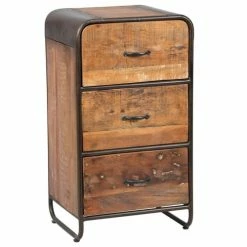 Altobuy Meubles D'entrée Et à Chaussures Chiffonnier 3 Tiroirs Aspect Vieilli