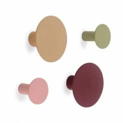 Remember Portemanteaux Et Patères Crochets Multicolores - Lot De 4