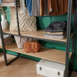 Mob In Valets De Nuits Et Portants Dressing Ouvert Modulable Et Combinable Noir -Meubles d'appoint Soldes dressing ouvert modulable et combinable noir 21