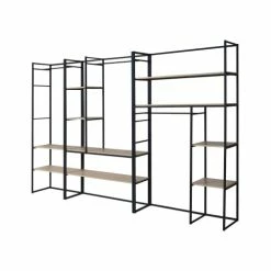 Mob In Valets De Nuits Et Portants Dressing Ouvert Modulable Et Combinable Noir