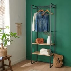 Mob In Valets De Nuits Et Portants Dressing Ouvert Modulable Et Combinable Noir