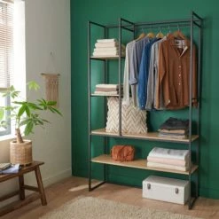 Mob In Valets De Nuits Et Portants Dressing Ouvert Modulable Et Combinable Noir