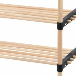 Wadiga Meubles D'entrée Et à Chaussures Étagère à Chaussures 4 étages En Bois - 76x28x58.5cm -Meubles d'appoint Soldes etagere a chaussures 4 etages en bois 76x28x58 5cm 2