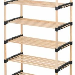 Wadiga Meubles D'entrée Et à Chaussures Étagère à Chaussures 7 étages En Bois - 56x28x110cm -Meubles d'appoint Soldes etagere a chaussures 7 etages en bois 56x28x110cm 1