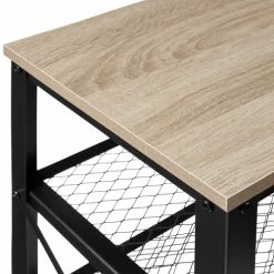 Tectake Meubles D'entrée Et à Chaussures Étagère à Chaussures BLACKPOOL 101x30,5x45,5cm Effet Bois Clair -Meubles d'appoint Soldes etagere a chaussures blackpool 101x30 5x45 5cm effet bois clair 2