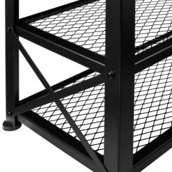 Tectake Meubles D'entrée Et à Chaussures Étagère à Chaussures BLACKPOOL 101x30,5x45,5cm Effet Bois Clair -Meubles d'appoint Soldes etagere a chaussures blackpool 101x30 5x45 5cm effet bois clair 3