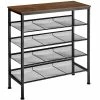 Tectake Meubles D'entrée Et à Chaussures Étagère à Chaussures BOURNEMOUTH 75,5x30,5x85,5cm Effet Bois Foncé 1 Tectake Meubles D'entrée Et à Chaussures Étagère à Chaussures BOURNEMOUTH 75,5x30,5x85,5cm Effet Bois Foncé -Meubles d'appoint Soldes etagere a chaussures bournemouth 75 5x30 5x85 5cm effet bois fonce