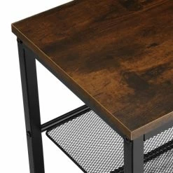 Tectake Meubles D'entrée Et à Chaussures Étagère à Chaussures NEWPORT 80,5x30,5x72,5cm Bois Foncé Industriel -Meubles d'appoint Soldes etagere a chaussures newport 80 5x30 5x72 5cm bois fonce industriel 2