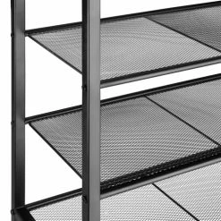 Tectake Meubles D'entrée Et à Chaussures Étagère à Chaussures PORTSMOUTH 100x30,5x72,5cm Bois Clair Industriel, -Meubles d'appoint Soldes etagere a chaussures portsmouth 100x30 5x72 5cm bois clair industriel 3