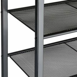 Tectake Meubles D'entrée Et à Chaussures Étagère à Chaussures PORTSMOUTH 100x30,5x72,5cm Bois Foncé Industriel -Meubles d'appoint Soldes etagere a chaussures portsmouth 100x30 5x72 5cm bois fonce industriel 3