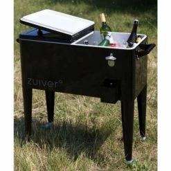 Zuiver Meubles D'entrée Et à Chaussures Glacière à Roulettes Métal Noir -Meubles d'appoint Soldes glaciere a roulettes metal noir 3