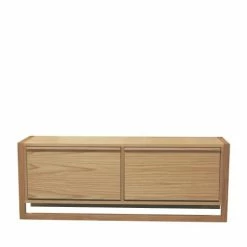 Woodman Meubles D'entrée Et à Chaussures Meuble à Chaussures 2 Compartiments En Bois L120cm Bois Clair