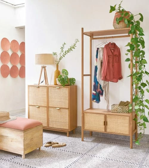 Maisons Du Monde Meubles D'entrée Et à Chaussures Meuble à Chaussures 4 Portes Cannage En Rotin 7 Maisons Du Monde Meubles D'entrée Et à Chaussures Meuble à Chaussures 4 Portes Cannage En Rotin – Image 5