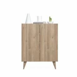 Dmora Meubles D'entrée Et à Chaussures Meuble à Chaussures Avec 2 Portes Effet Bois De Chêne 10 Dmora Meubles D'entrée Et à Chaussures Meuble à Chaussures Avec 2 Portes Effet Bois De Chêne -Meubles d'appoint Soldes meuble a chaussures avec 2 portes effet bois de chene 2