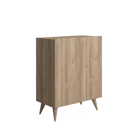 Dmora Meubles D'entrée Et à Chaussures Meuble à Chaussures Avec 2 Portes Effet Bois De Chêne 3 Dmora Meubles D'entrée Et à Chaussures Meuble à Chaussures Avec 2 Portes Effet Bois De Chêne