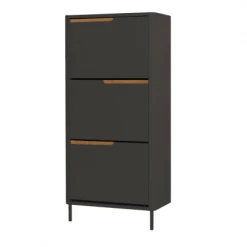 Meubles & Design Meubles D'entrée Et à Chaussures Meuble à Chaussures Design En Bois Gris