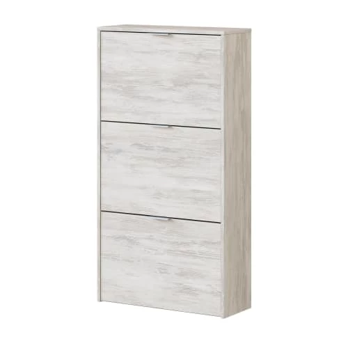 Dmora Meubles D'entrée Et à Chaussures Meuble à Chaussures Effet Bois Blanc 3 Dmora Meubles D'entrée Et à Chaussures Meuble à Chaussures Effet Bois Blanc