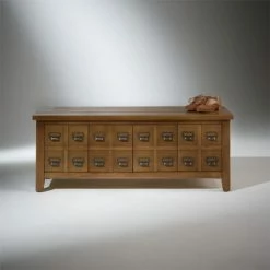 Robin Des Bois Meubles D'entrée Et à Chaussures Meuble à Chaussures En Bois Teinté Foncé -Meubles d'appoint Soldes meuble a chaussures en bois teinte fonce 1