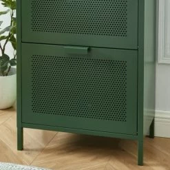 Pantone Meubles D'entrée Et à Chaussures Meuble à Chaussures Métal Vert Olive 3 Portes 12 Pantone Meubles D'entrée Et à Chaussures Meuble à Chaussures Métal Vert Olive 3 Portes -Meubles d'appoint Soldes meuble a chaussures metal vert olive 3 portes 4