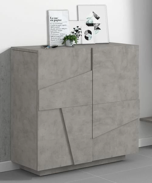 Dmora Meubles D'entrée Et à Chaussures Meuble à Chaussures Moderne Effet Bois Béton 4 Dmora Meubles D'entrée Et à Chaussures Meuble à Chaussures Moderne Effet Bois Béton – Image 2