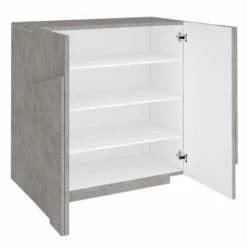 Dmora Meubles D'entrée Et à Chaussures Meuble à Chaussures Moderne Effet Bois Béton 11 Dmora Meubles D'entrée Et à Chaussures Meuble à Chaussures Moderne Effet Bois Béton -Meubles d'appoint Soldes meuble a chaussures moderne effet bois beton 3