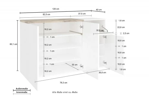 Dmora Meubles D'entrée Et à Chaussures Meuble à Chaussures Moderne Effet Bois Blanc 6 Dmora Meubles D'entrée Et à Chaussures Meuble à Chaussures Moderne Effet Bois Blanc – Image 4