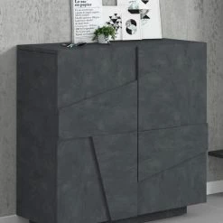 Dmora Meubles D'entrée Et à Chaussures Meuble à Chaussures Moderne Effet Bois Gris 9 Dmora Meubles D'entrée Et à Chaussures Meuble à Chaussures Moderne Effet Bois Gris -Meubles d'appoint Soldes meuble a chaussures moderne effet bois gris 1