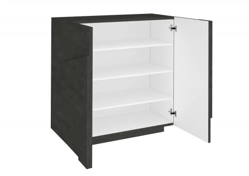 Dmora Meubles D'entrée Et à Chaussures Meuble à Chaussures Moderne Effet Bois Gris 7 Dmora Meubles D'entrée Et à Chaussures Meuble à Chaussures Moderne Effet Bois Gris – Image 5