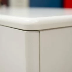 Tenzo Meubles D'entrée Et à Chaussures Meuble à Chaussures Vintage H121cm Blanc -Meubles d'appoint Soldes meuble a chaussures vintage h121cm blanc 4