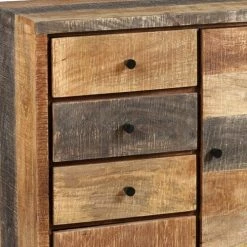 Altobuy Meubles D'entrée Et à Chaussures Meuble D'entrée 1 Porte 4 Tiroirs -Meubles d'appoint Soldes meuble d entree 1 porte 4 tiroirs 2