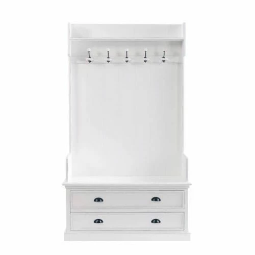 Maisons Du Monde Meubles D'entrée Et à Chaussures Meuble D'entrée Avec 5 Patères Blanc L 110 Cm 3 Maisons Du Monde Meubles D'entrée Et à Chaussures Meuble D'entrée Avec 5 Patères Blanc L 110 Cm