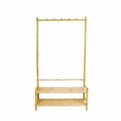 Casatera Meubles D'entrée Et à Chaussures Meuble D´entrée En Bambou Bois Clair