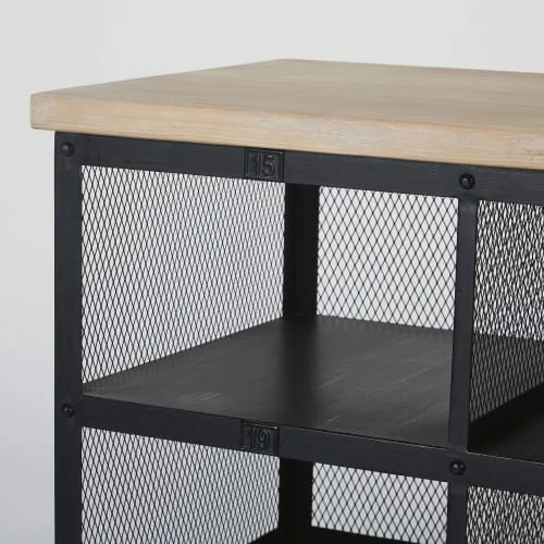 Maisons Du Monde Meubles D'entrée Et à Chaussures Meuble D'entrée En Pin Massif Et Métal Noir 5 Maisons Du Monde Meubles D'entrée Et à Chaussures Meuble D'entrée En Pin Massif Et Métal Noir – Image 3