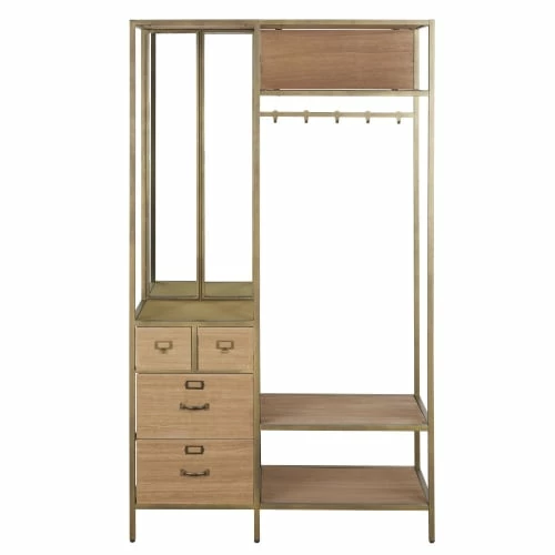 Maisons Du Monde Meubles D'entrée Et à Chaussures Meuble D'entrée Industriel 4 Tiroirs En Métal Coloris Laiton Patiné Et Vieilli 3 Maisons Du Monde Meubles D'entrée Et à Chaussures Meuble D'entrée Industriel 4 Tiroirs En Métal Coloris Laiton Patiné Et Vieilli