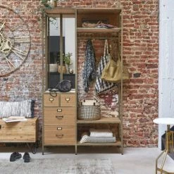 Maisons Du Monde Meubles D'entrée Et à Chaussures Meuble D'entrée Industriel 4 Tiroirs En Métal Coloris Laiton Patiné Et Vieilli 9 Maisons Du Monde Meubles D'entrée Et à Chaussures Meuble D'entrée Industriel 4 Tiroirs En Métal Coloris Laiton Patiné Et Vieilli -Meubles d'appoint Soldes meuble d entree industriel 4 tiroirs en metal coloris laiton patine et vieilli 1000 5 1 219679 4