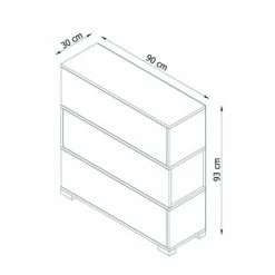 Toilinux Meubles D'entrée Et à Chaussures Meuble D'entrée Napolyon Blanc -Meubles d'appoint Soldes meuble d entree napolyon blanc 2