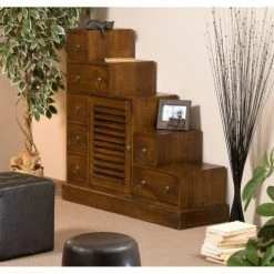 Produits populaires -Meubles d'appoint Soldes meuble escalier en mindi 105x102cm 1