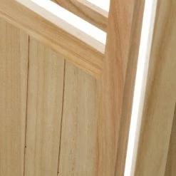 Wadiga Paravents Paravent 3 Panneaux En Bois De Palownia -Meubles d'appoint Soldes paravent 3 panneaux en bois de palownia 1