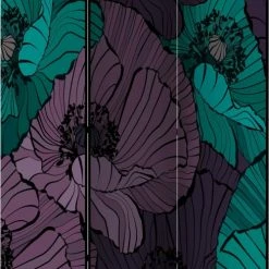 Artgeist Paravents Paravent 3 Volets Violet