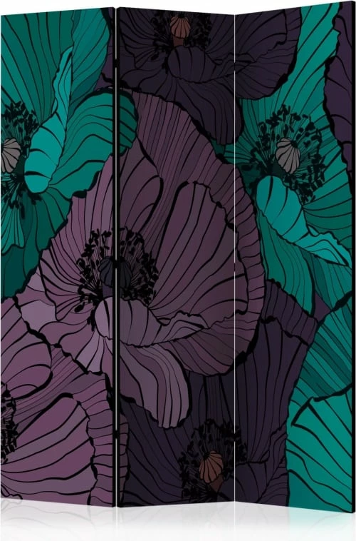 Artgeist Paravents Paravent 3 Volets Violet 3 Artgeist Paravents Paravent 3 Volets Violet