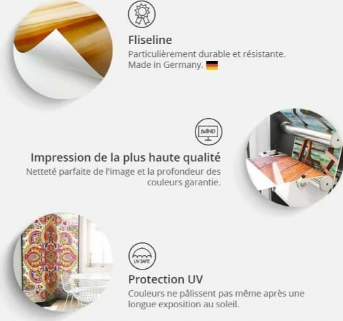 Artgeist Paravents Paravent 5 Volets Rose 5 Artgeist Paravents Paravent 5 Volets Rose – Image 3