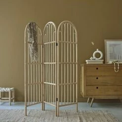 Bois Dessus Bois Dessous Paravents Paravent Bohème En Rotin 126 Cm -Meubles d'appoint Soldes paravent boheme en rotin 126 cm 1