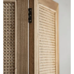 Saudara Collections Paravents Paravent Bois Et Cannage -Meubles d'appoint Soldes paravent bois et cannage 1
