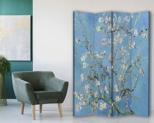 Legendarte Paravents Paravent - Cloison Amandier En Fleurs - Van Gogh Cm 145x170 (4 Volets) 4 Legendarte Paravents Paravent - Cloison Amandier En Fleurs - Van Gogh Cm 145x170 (4 Volets) – Image 2