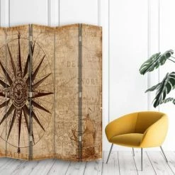 Legendarte Paravents Paravent - Cloison Ancien Parchemin Cm 180x170 (5 Volets) -Meubles d'appoint Soldes paravent cloison ancien parchemin cm 180x170 5 volets 2