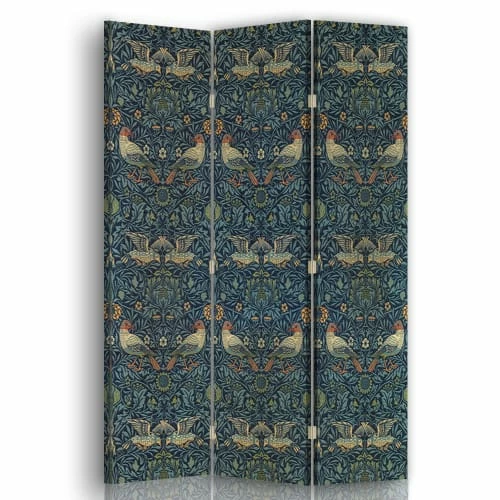 Legendarte Paravents Paravent - Cloison Bird - William Morris 110x150cm (3 Volets) 3 Legendarte Paravents Paravent - Cloison Bird - William Morris 110x150cm (3 Volets)