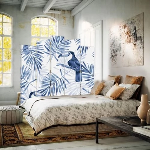 Legendarte Paravents Paravent - Cloison Birds Of Paradise Cm 180x170 (5 Volets) 5 Legendarte Paravents Paravent - Cloison Birds Of Paradise Cm 180x170 (5 Volets) – Image 3